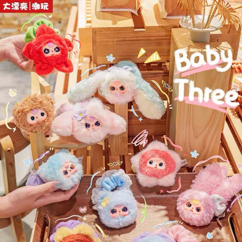 Baby Products For Gift - กล่องสุ่มของเล่นเครื่องประดับผมน่ารัก ชุดยางรัดผมรูปดอกไม้สามดอก ที่คาดผม ของขวัญสุดเซอร์ไพรส์