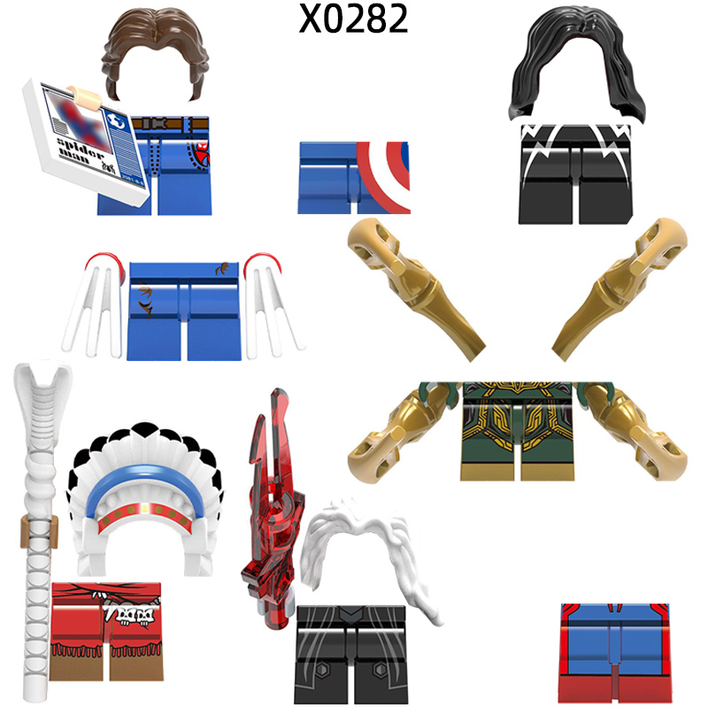 Lego Set Creator - ฟิกเกอร์แอ็คชั่นโล่ไม้กายสิทธิ์อาวุธขาตุ๊กตาโมเดลบล็อกอิฐบล็อกชุดของขวัญของเล่นสำหรับ X0282เด็ก
