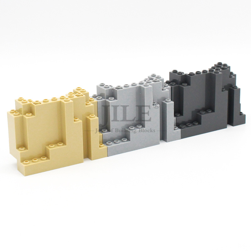Lego Set Creator - แผ่นหินโมค ร็อค แพนเนล 4x10x6 รูปทรงสี่เหลี่ยมผืนผ้า 6082
