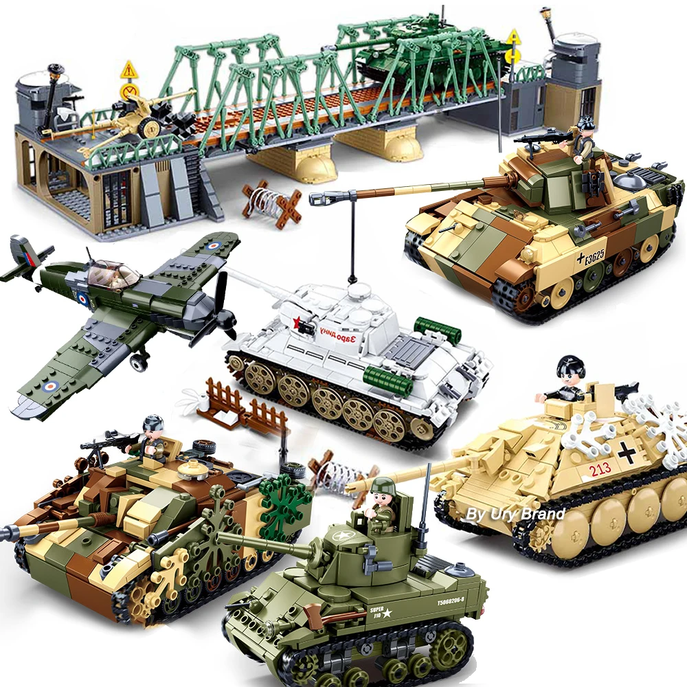 Lego Set Creator - ชุดตัวต่อโมเดลเครื่องบินรบ รถถัง ยานพาหนะ ของเล่นสำหรับเป็นของขวัญ