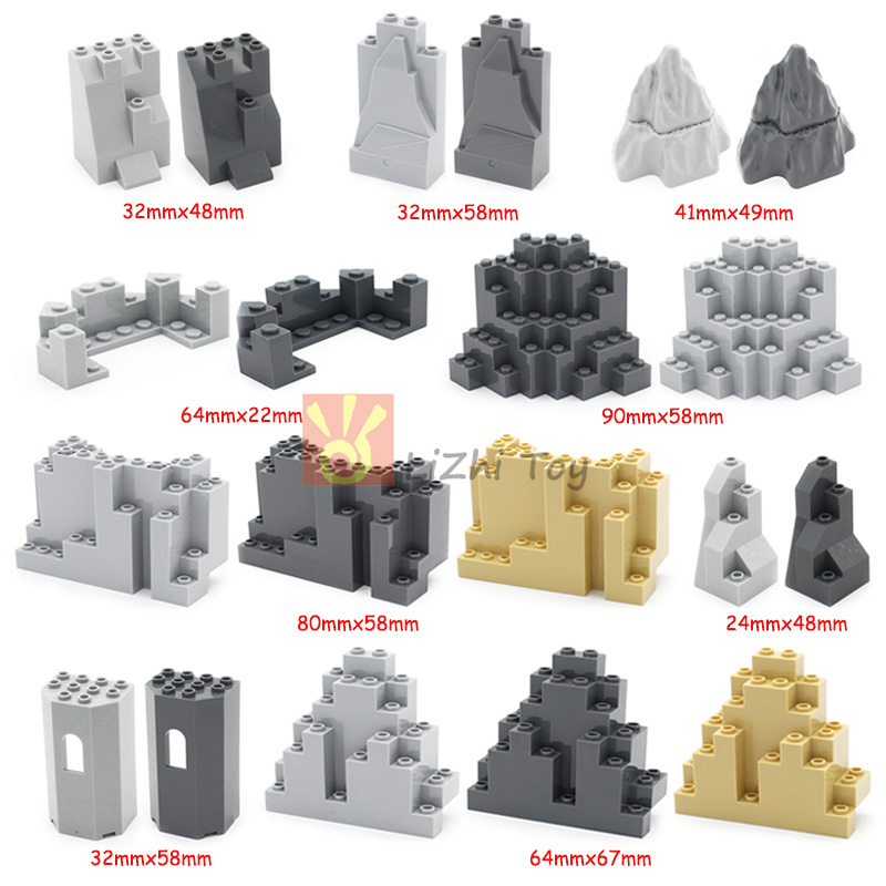 Lego Set Creator - MOC อิฐปราสาท Mountain Rockery Garden สถาปัตยกรรม
