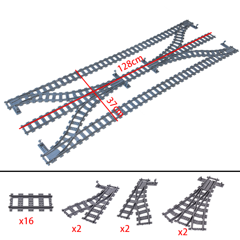 ชุดรางรถไฟเมือง MOC ชุดรางแยกซ - Lego Set Creator บทวิจารณ์และราคา