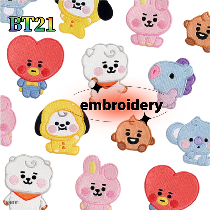 เข็มกลัดปักลาย BT21 โคยะ ชูกี้ - Baby Products Korea บทวิจารณ์และราคา