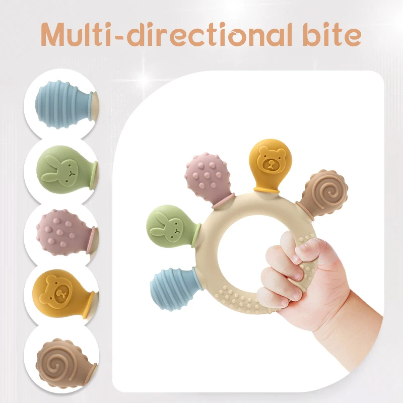 ยางกัดซิลิโคนหลากสีสำหรับเด็กท - Baby Products Application บทวิจารณ์และราคา