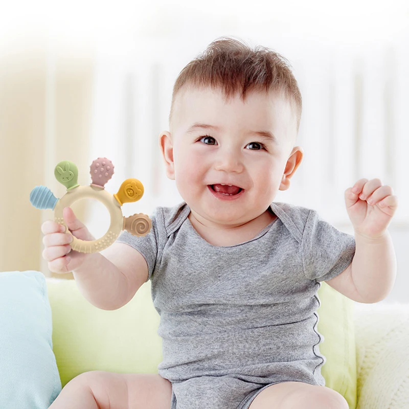 ยางกัดซิลิโคนหลากสีสำหรับเด็กท - Baby Products Application บทวิจารณ์และราคา